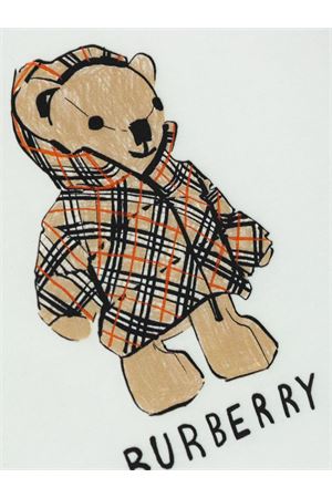 t-shirt in cotone bianco BURBERRY KIDS | 8117538A1464